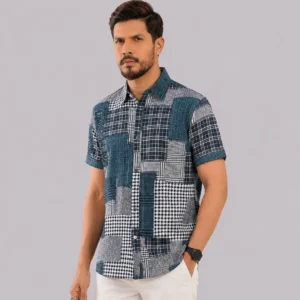 Blue & Grey Patchwork