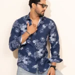 Navy White Floral (MCS112)
