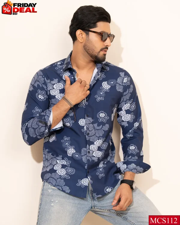 Navy White Floral (MCS112)