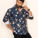 Navy Cherry Print (MCS113)